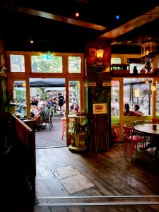 Looking out from Pancho's Cantina