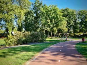 Playground next to the cycle path in Burgemeester In 't Veldpark