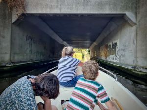 Approaching the A8 motorway