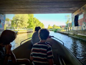 Passing under the A7 motorway