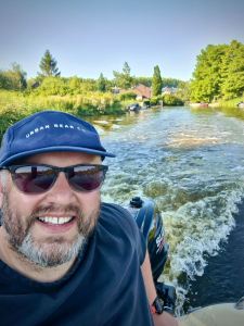 Boat selfie on De Nagouw