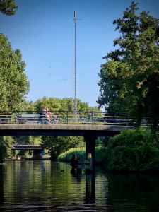 People cycling across on Joachim Kleinsorgstraat