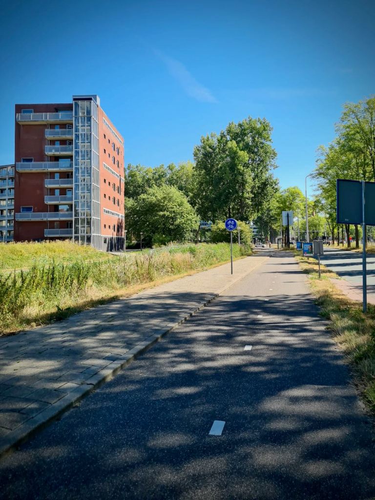 Riding along Westlandseweg