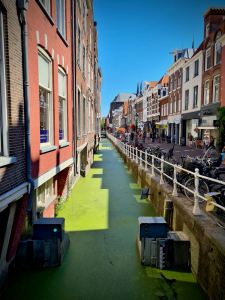 Buildings and canal on Oude Langendijk