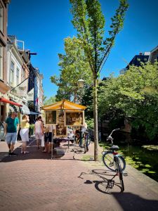 Market stalls on Voldersgracht