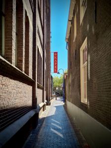 Looking down Jozefstraat V/h Molenpoort