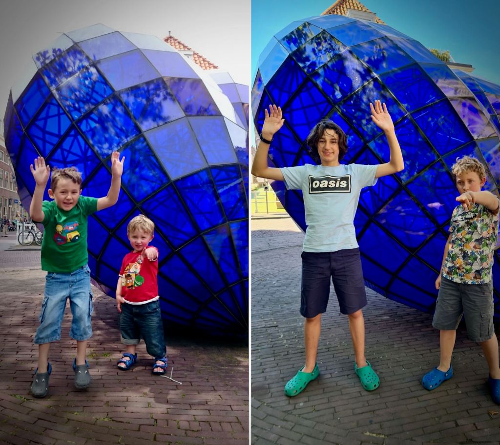 The boys at Blauwe Hart, what a difference 8 years make!