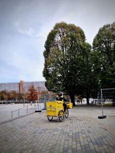 Cargo bike in Alexanderplatz