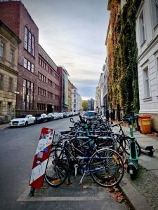 Cycle parking on Auguststraße