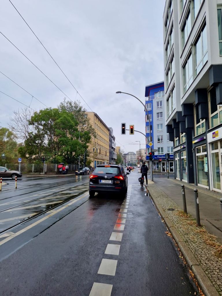 Painted lane on Invalidenstraße