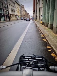 Painted lane on Invalidenstraße