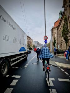 Painted lane on Invalidenstraße