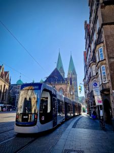 Tram on Obernstraße