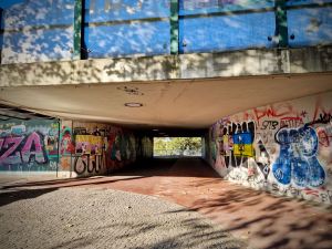 Underpass, under the Stephanibrücke road deck