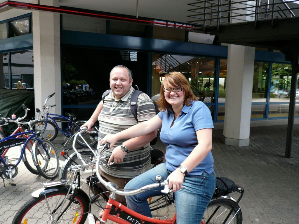 Looking a bit younger and less grey, back in 2008 on a Fat Tire bike tour