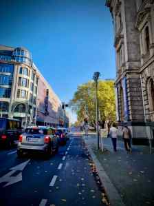 Cycle lane on Leipziger Straße