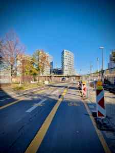 Pop-up lane on Michaelkirchstraße