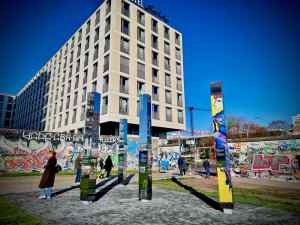 Exhibition at the East Side Gallery