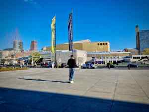 View of Staatsbibliothek zu Berlin, from Neue Nationalgalerie