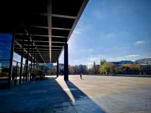 Outside the Neue Nationalgalerie