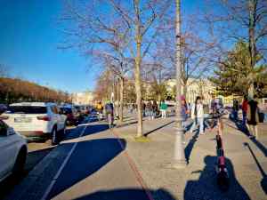 Cycle path on Ebertstraße