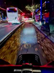 Pop-up cycle lane on Schillstraße