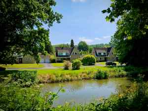 Houses across the canal