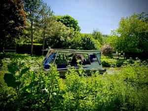 Boat passing on the canal