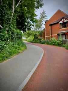 Upgraded path, with separate footway and cycleway