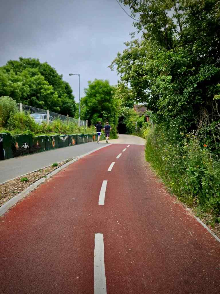 Upgraded path, with separate footway and cycleway