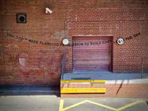 Banksy's You Don't Need Planning Permission to Build Castles in the Sky