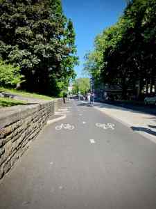 Slightly dangerous kerbs on the River Avon Trail