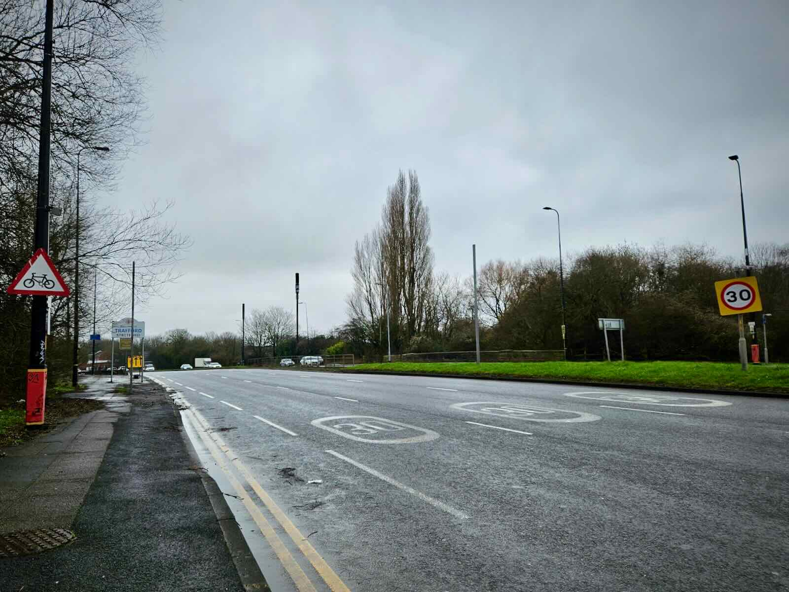 No cones at the recycling centre
