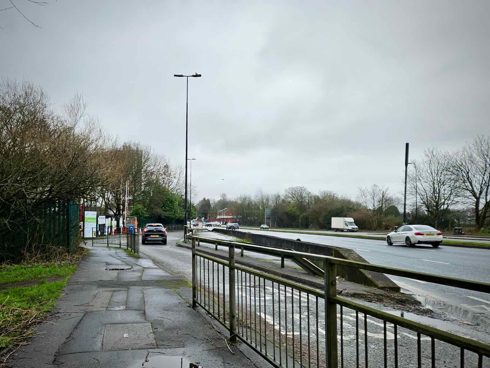 No cones at the recycling centre