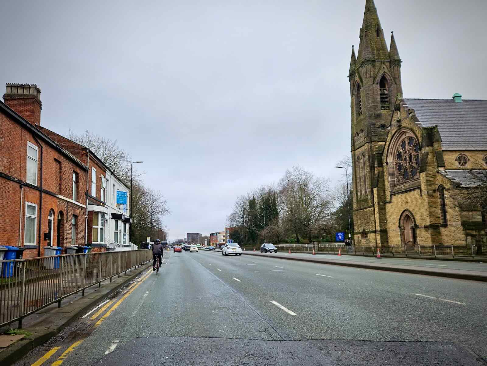 No cones towards Davyhulme Road East