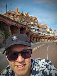 Riding up Royal Parade