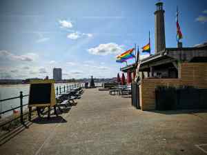 Bar at the end of Margate Harbour Arm