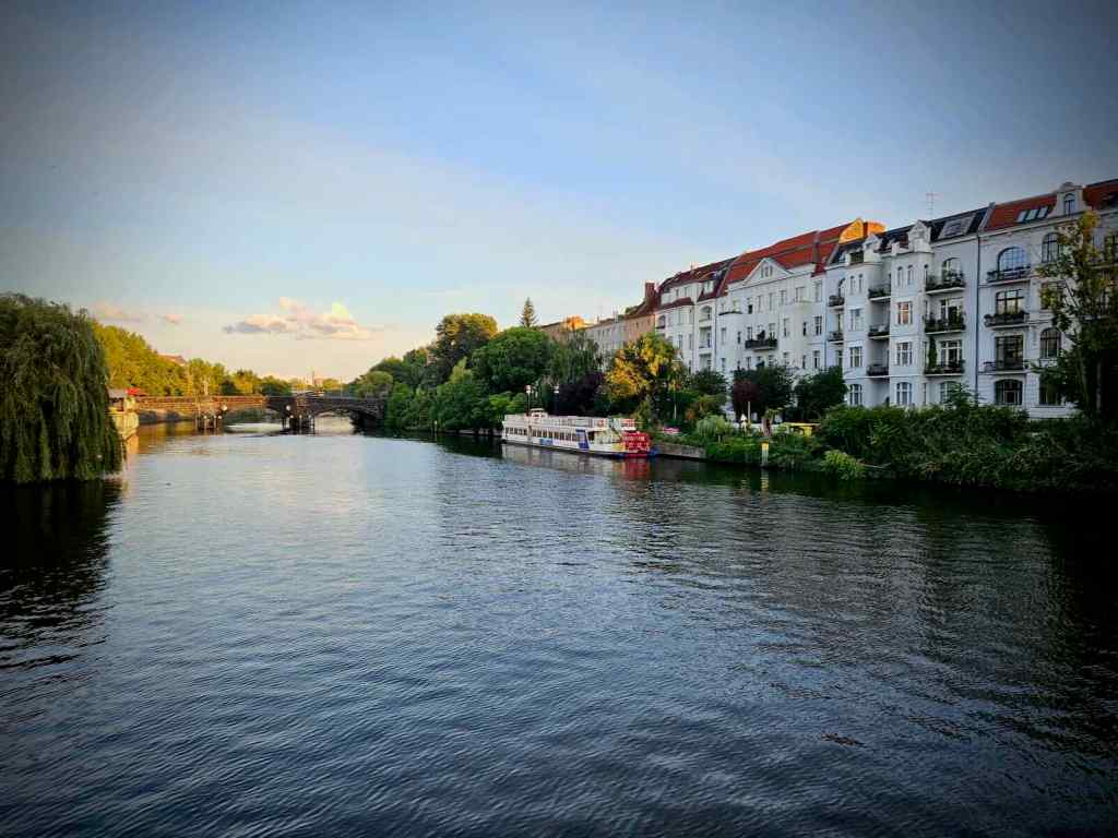 View of the River Spree from outside our hotel