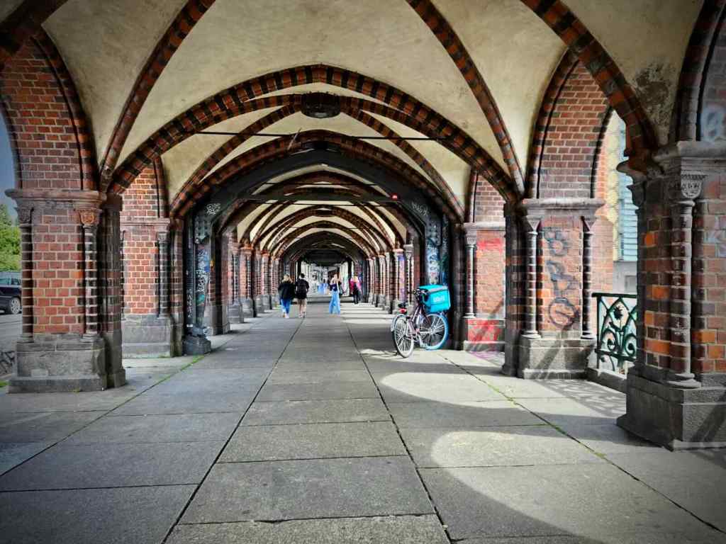 Crossing the Oberbaum Bridge