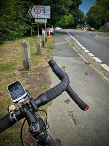 Not very cycling friendly A20 Ashford Road