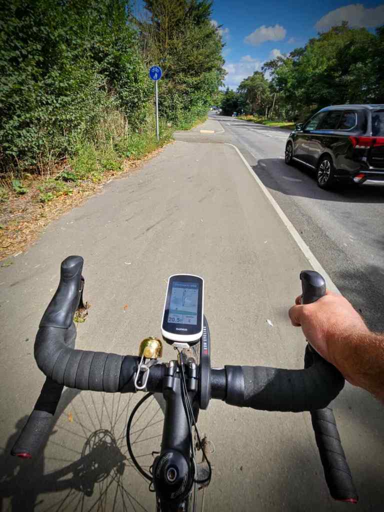 New shared use path on the A20 Ashford Road