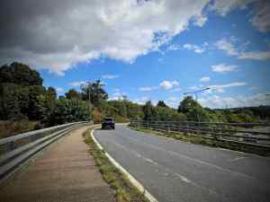 Bridge over roads leading to the M20