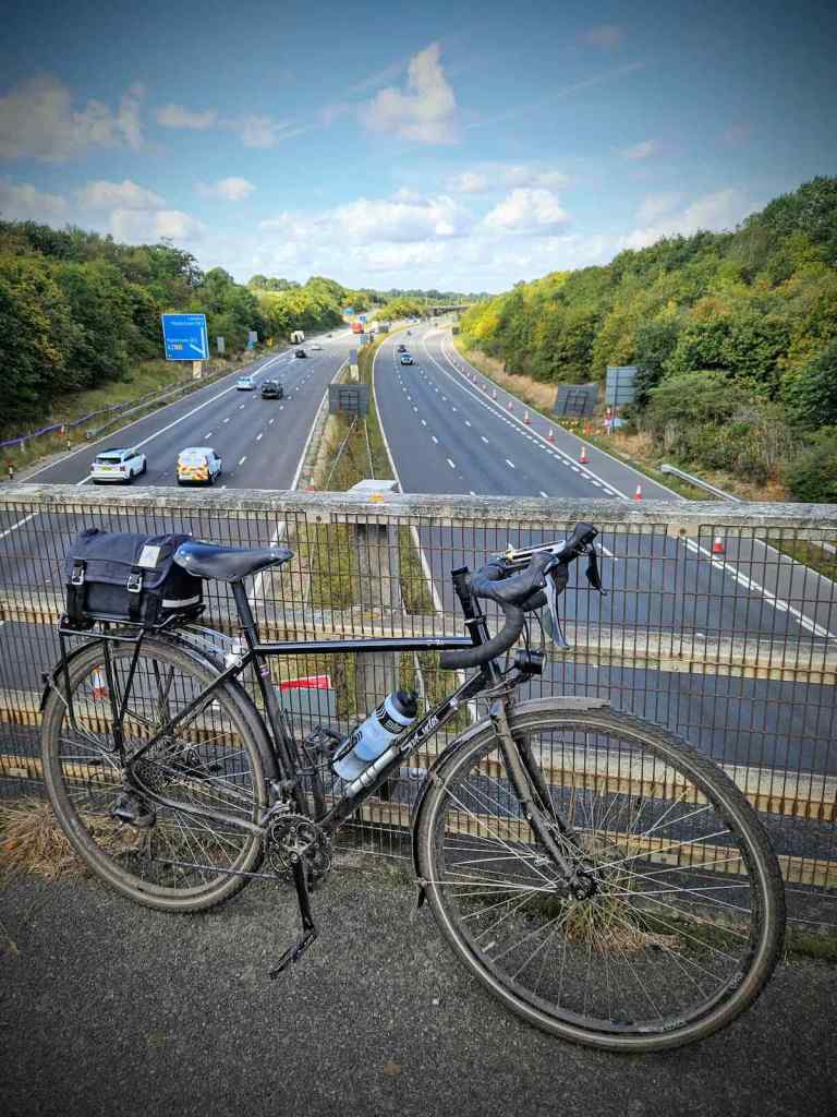 On the bridge over the M20