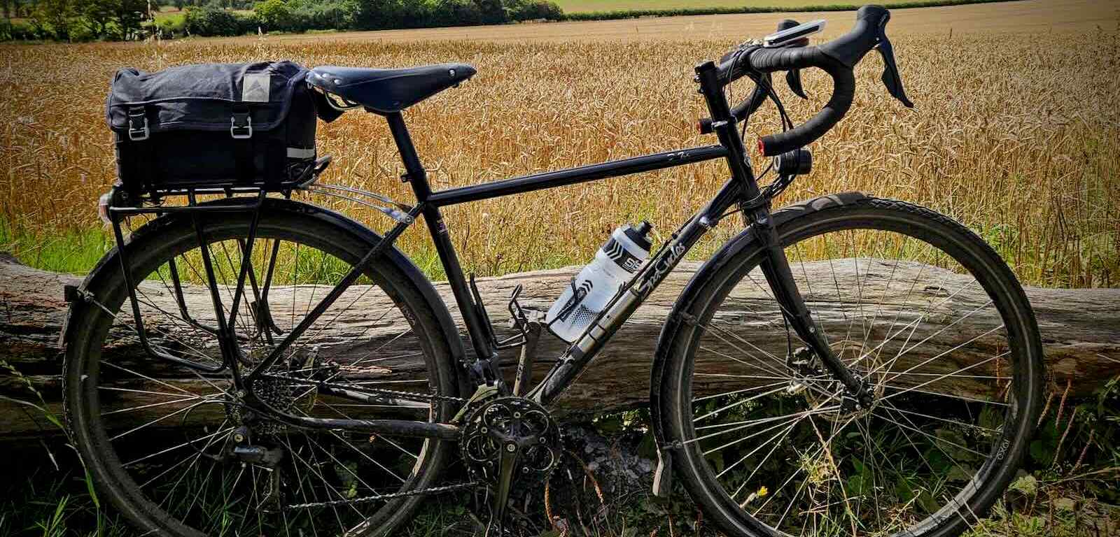 View with bike from the Pilgrims' Way