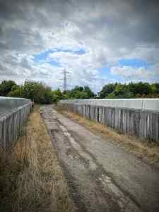 Bridge over the HS1 line