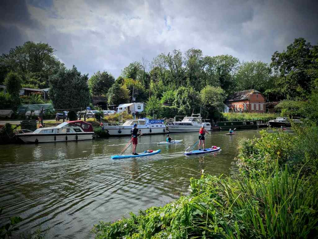 Paddleboarding on the Medway