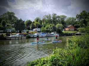 Paddleboarding on the Medway