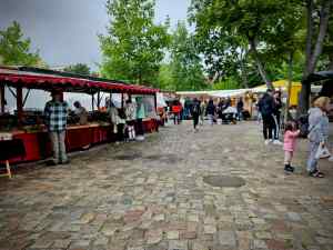 Stalls in the park