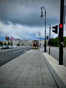Back in the bus lane on Unter den Linden