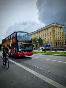 Riding with the buses